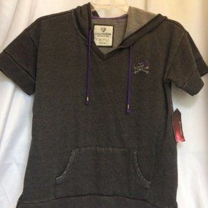 ECU East Carolina Pirates Short Sleeve Hoodie New